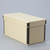 Archival CD Storage Box. 60 pt Tan